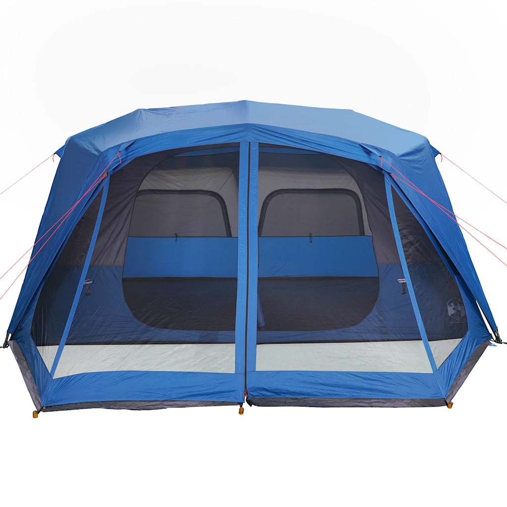 vidaXL Familienzelt 10 Personen Blau Quick Release Wasserdicht