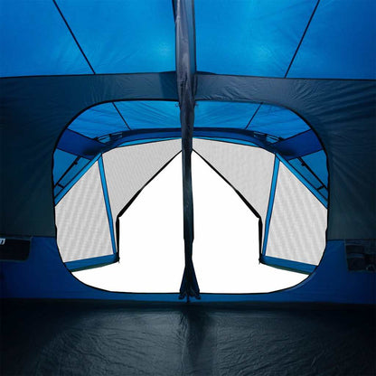 vidaXL Familienzelt 10 Personen Blau Quick Release Wasserdicht