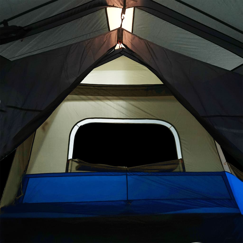 vidaXL Familienzelt mit LED 10 Personen Hellblau Quick Release