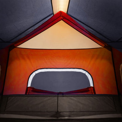 vidaXL Familienzelt mit LED 6 Personen Hellgrau Orange Quick Release