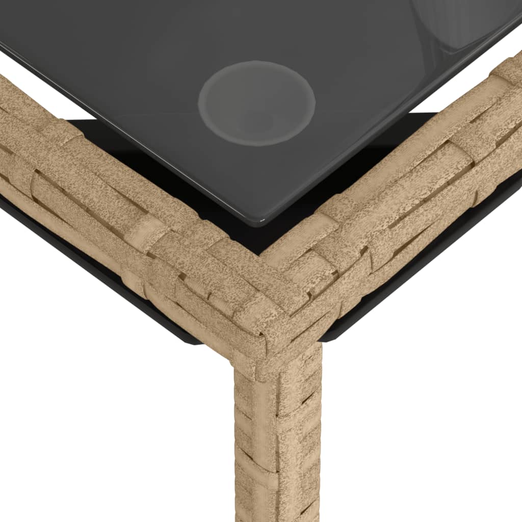 vidaXL Salon de jardin 3 pcs avec coussins Beige Résine tressée