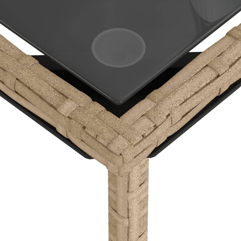 vidaXL Salon de jardin 3 pcs avec coussins Beige Résine tressée