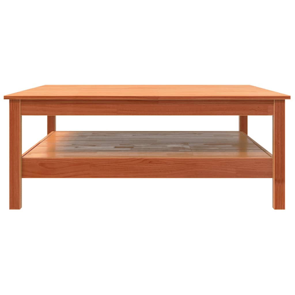 vidaXL Couchtisch Wachsbraun 100x100x40 cm Massivholz Kiefer