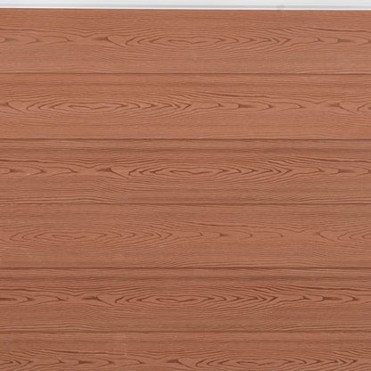 vidaXL Zaunelement-Set Braun 180x186 cm WPC