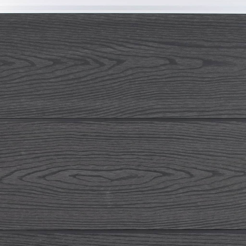 vidaXL Zaunelement-Set Grau 180x186 cm WPC