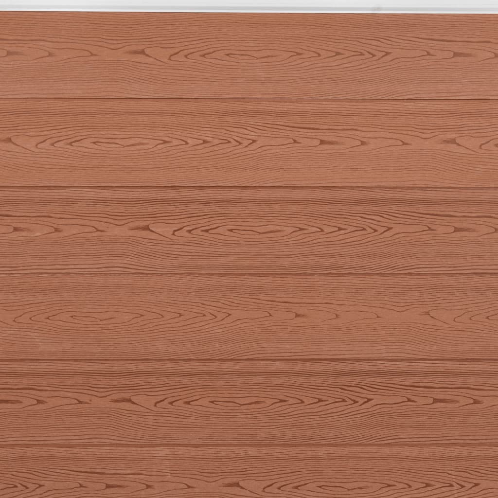 vidaXL Zaunelement-Set Braun 526x186 cm WPC