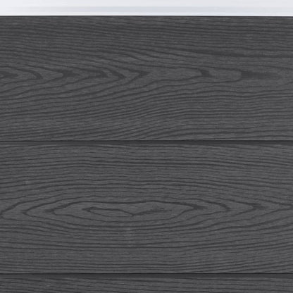 vidaXL Zaunelement-Set Grau 526x186 cm WPC