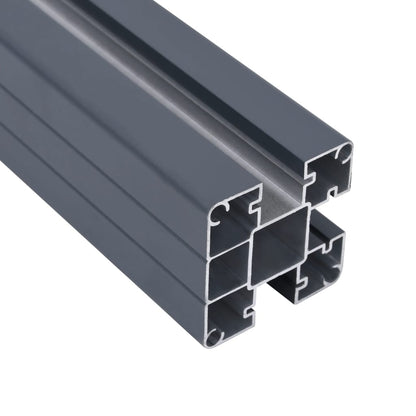 vidaXL Zaunelement-Set Grau 526x186 cm WPC