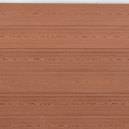 vidaXL Zaunelement-Set Braun 699x186 cm WPC