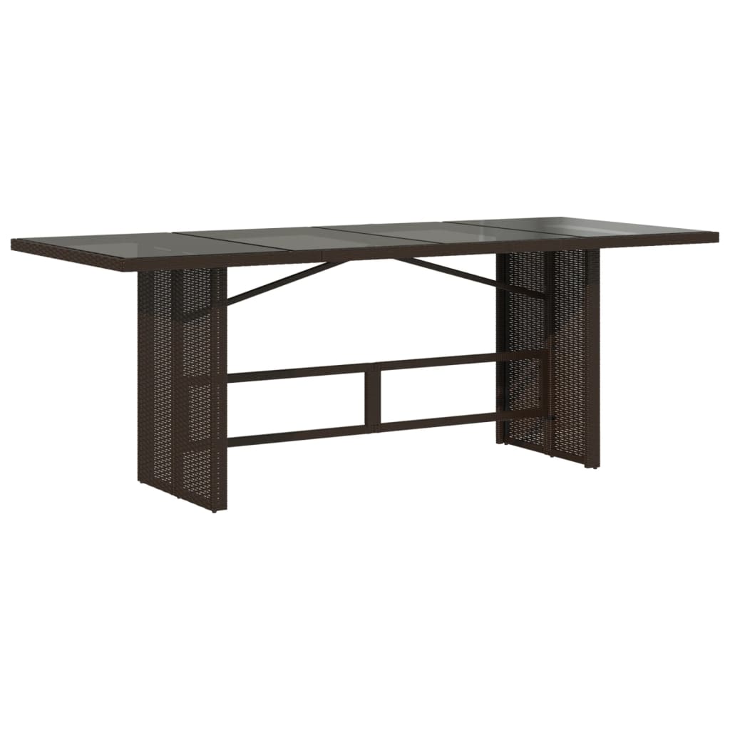 vidaXL Salon de jardin à dîner 9 pcs avec coussins résine tressée marron