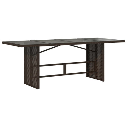 vidaXL Salon de jardin à dîner 9 pcs avec coussins résine tressée marron