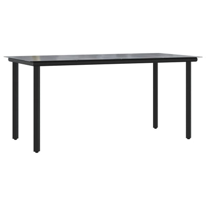 vidaXL Ensemble repas de jardin 5 pcs avec coussins résine tressée marron