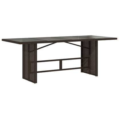 vidaXL Salon de jardin à dîner 9 pcs avec coussins résine tressée marron