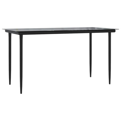 vidaXL Ensemble repas de jardin 5 pcs avec coussins résine tressée marron