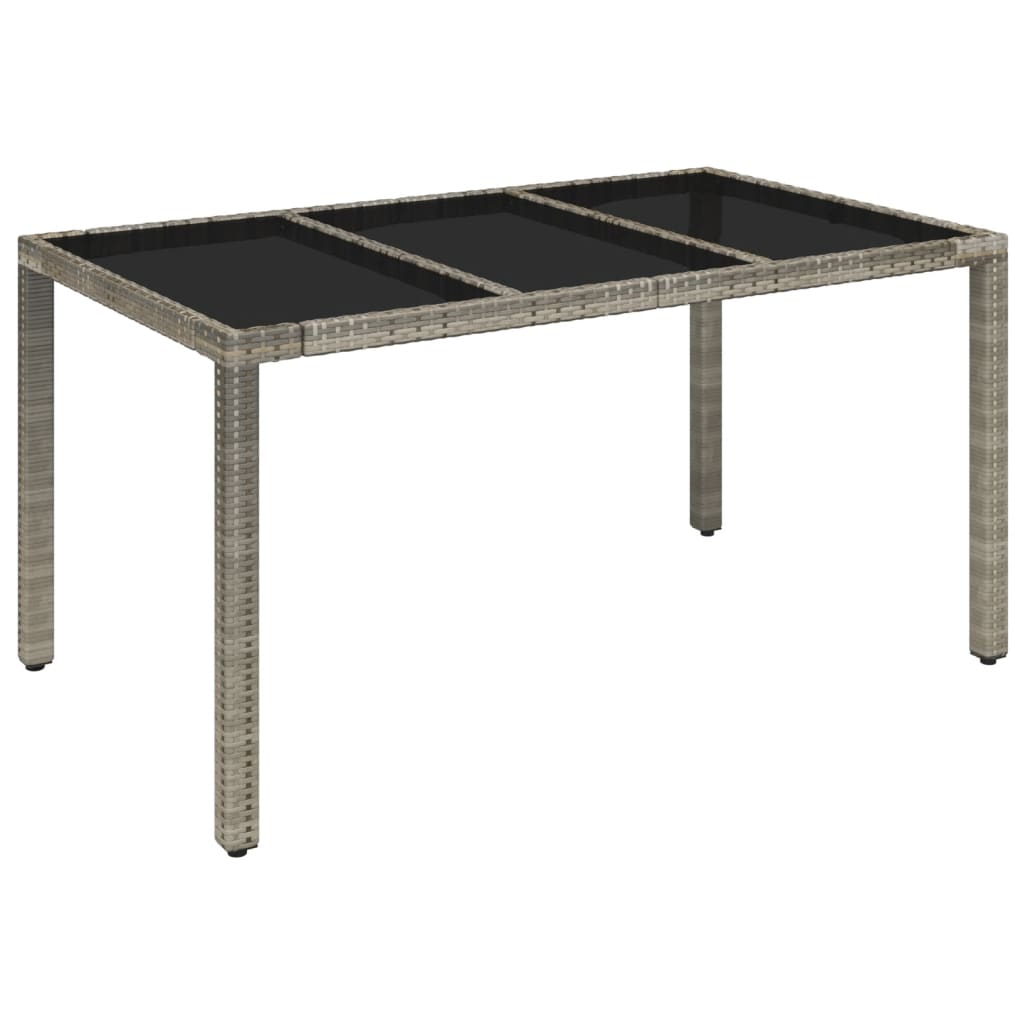 vidaXL Salon de jardin 5 pcs avec coussins Résine tressée Gris