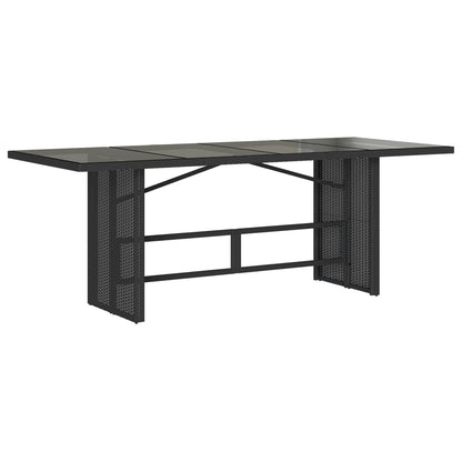 vidaXL Ensemble de salle à manger de jardin 9 pcs avec coussins Noir Résine tressée