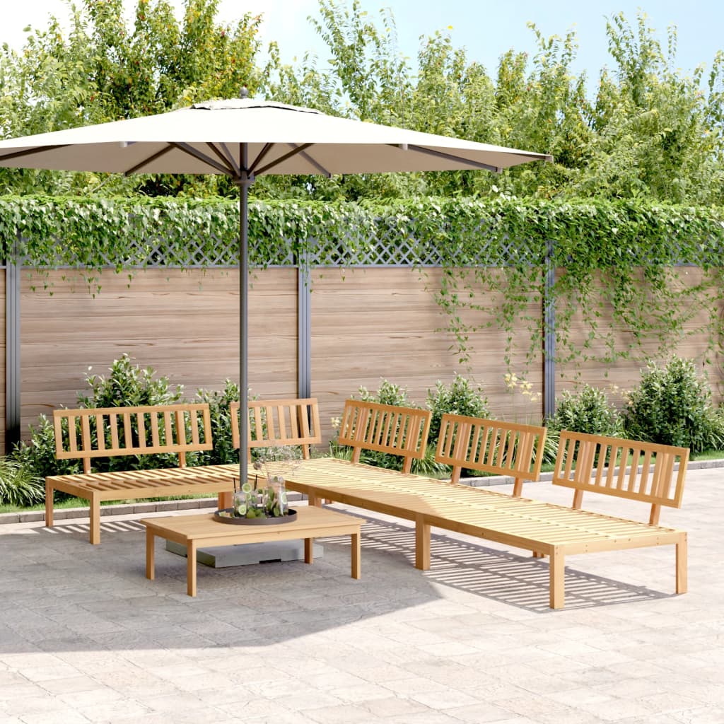 vidaXL Ensemble de canapé de jardin 5 pièces en bois de palette d'acacia massif