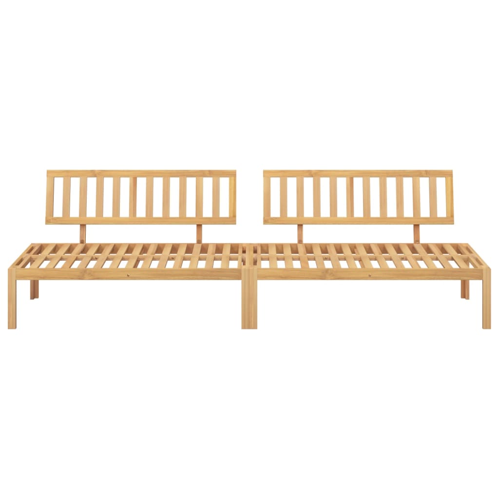 vidaXL Canapés centraux de jardin en palettes 2 pcs Bois d'acacia massif