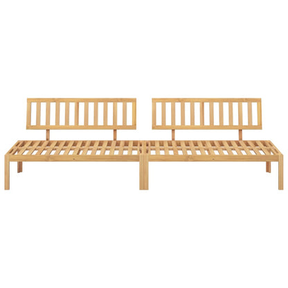 vidaXL Canapés centraux de jardin en palettes 2 pcs Bois d'acacia massif