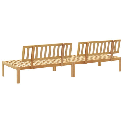 vidaXL Canapés centraux de jardin en palettes 2 pcs Bois d'acacia massif