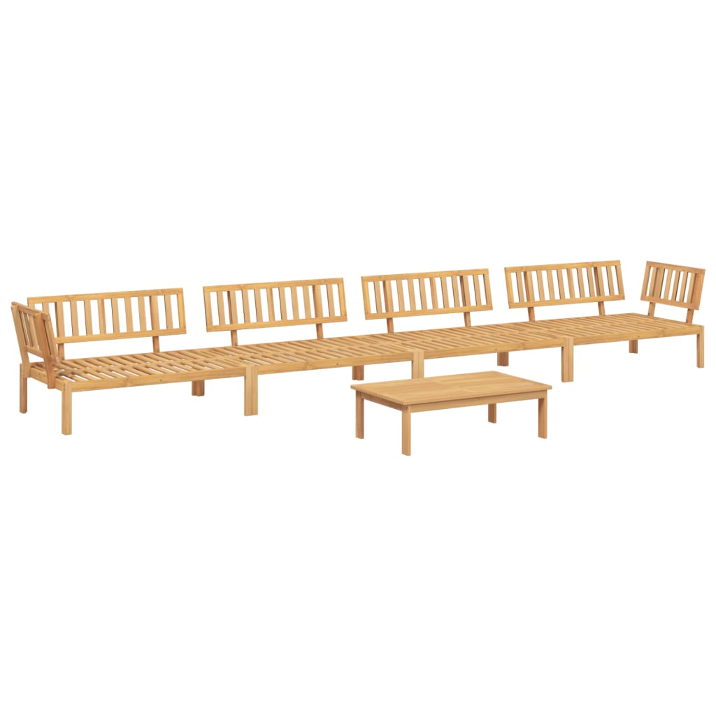 vidaXL Ensemble de canapé de jardin 5 pièces en bois de palette d'acacia massif