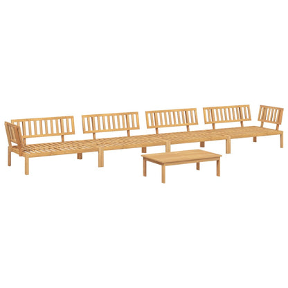 vidaXL Ensemble de canapé de jardin 5 pièces en bois de palette d'acacia massif
