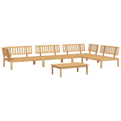 vidaXL Ensemble de canapé de jardin 5 pièces en bois de palette d'acacia massif