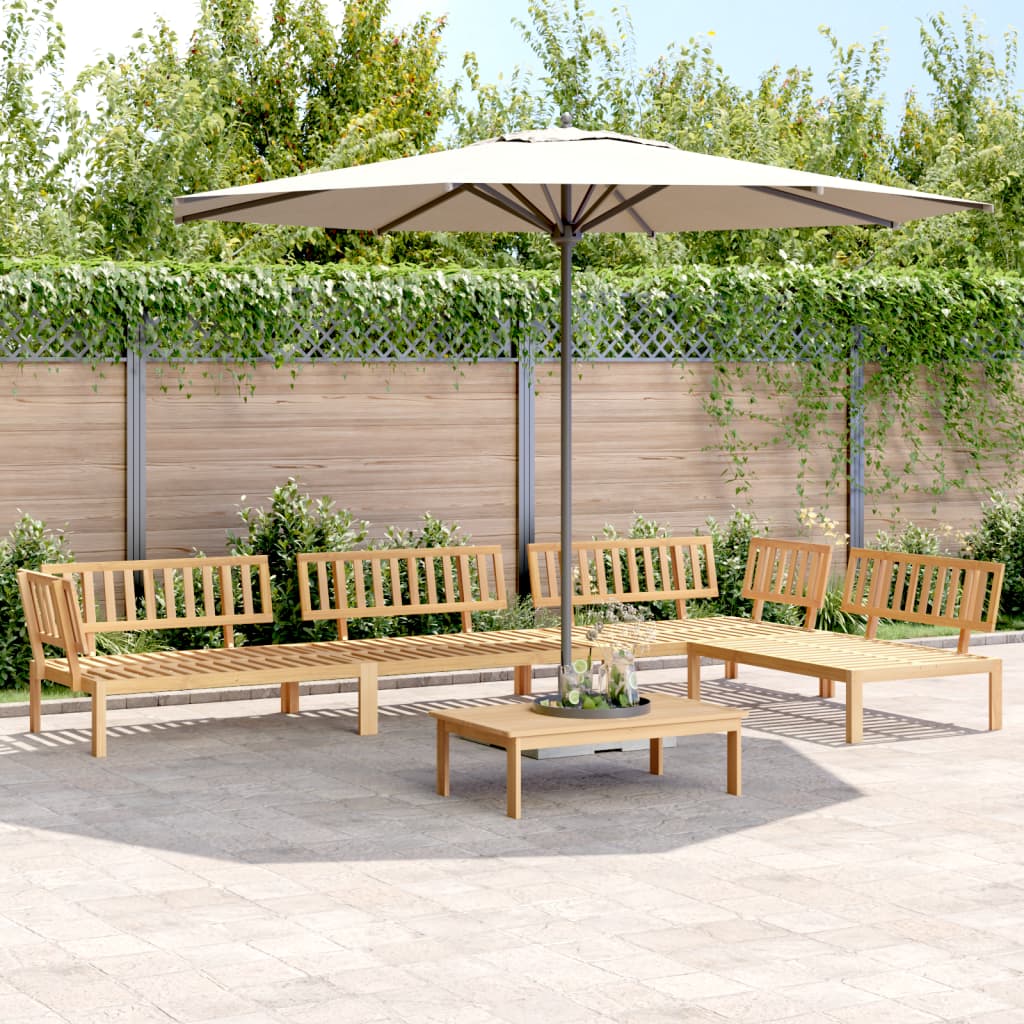 vidaXL Ensemble de canapé de jardin 5 pièces en bois de palette d'acacia massif