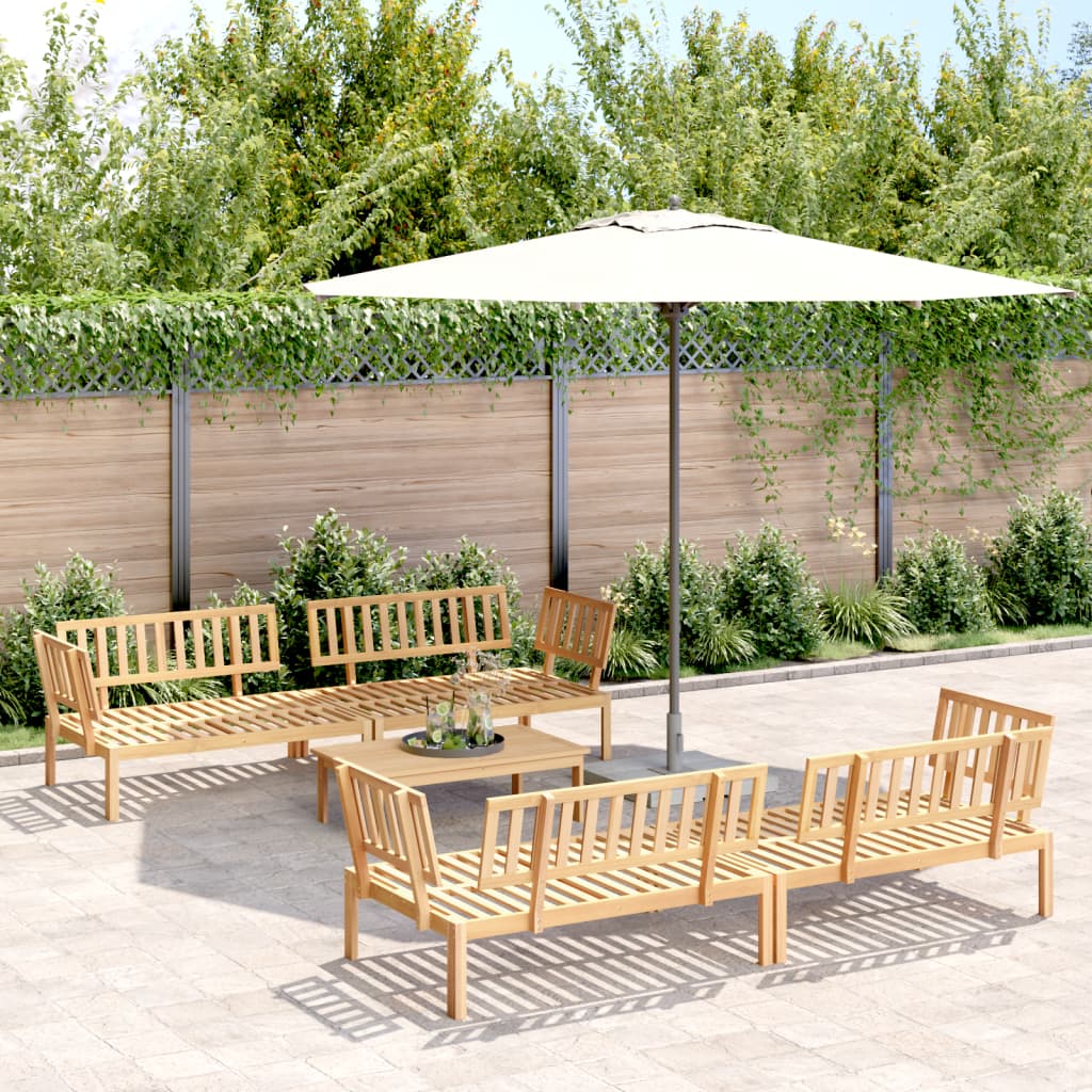 vidaXL Ensemble de canapé de jardin 5 pièces en bois de palette d'acacia massif