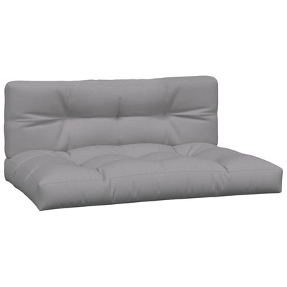 vidaXL Salon de jardin 4 pièces en palettes avec coussins Bois d'acacia