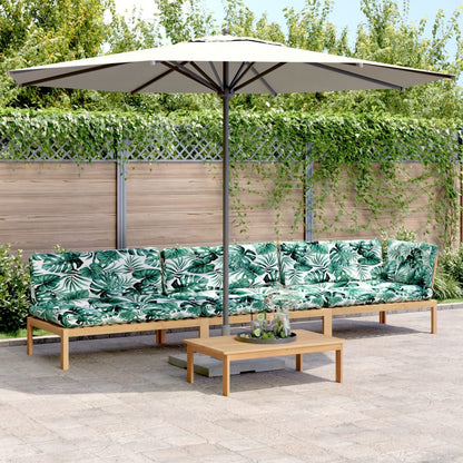 vidaXL Salon de jardin 4 pièces en palettes avec coussins Bois d'acacia