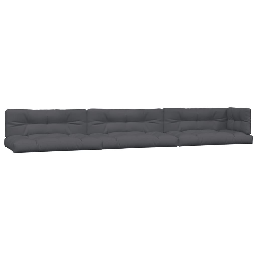 vidaXL Ensemble de canapé de jardin 5 pièces en palettes avec coussins bois d'acacia