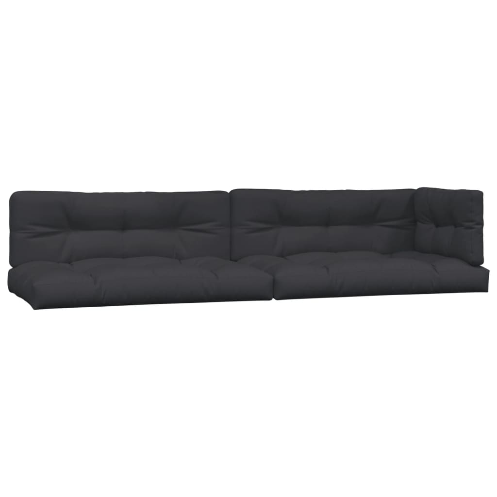 vidaXL Ensemble de canapé de jardin 5 pièces en palettes avec coussins bois d'acacia