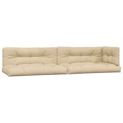 vidaXL Ensemble de canapé de jardin 5 pièces en palettes avec coussins bois d'acacia