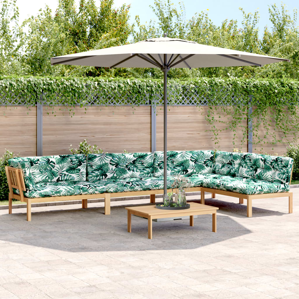 vidaXL Ensemble de canapé de jardin 5 pièces en palettes avec coussins bois d'acacia