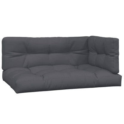 vidaXL Ensemble de canapé de jardin 5 pièces en palettes avec coussins bois d'acacia