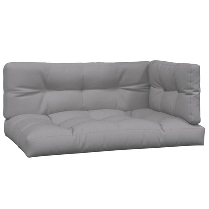 vidaXL Ensemble de canapé de jardin 5 pièces en palettes avec coussins bois d'acacia