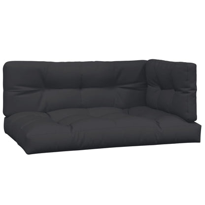 vidaXL Ensemble de canapé de jardin 5 pièces en palettes avec coussins bois d'acacia