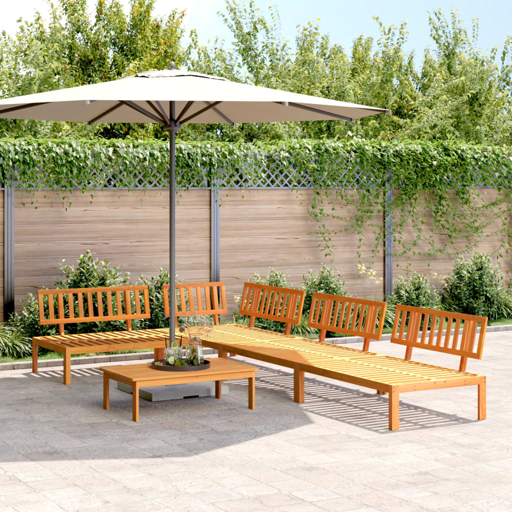 vidaXL Ensemble de canapé de jardin 5 pièces en bois de palette d'acacia massif
