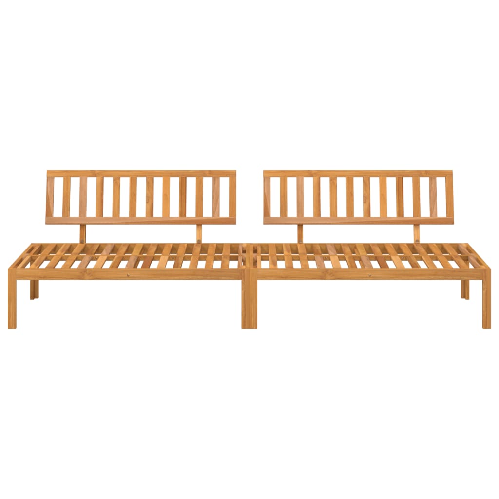 vidaXL Canapés centraux de jardin en palettes 2 pcs Bois d'acacia massif