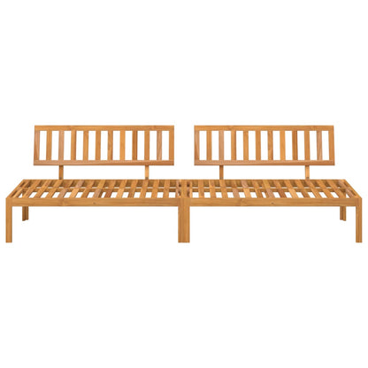 vidaXL Canapés centraux de jardin en palettes 2 pcs Bois d'acacia massif