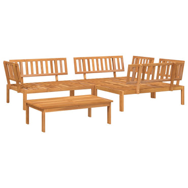vidaXL Ensemble de canapés de jardin 4 pièces en palettes bois d'acacia massif