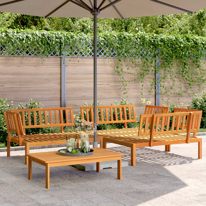 vidaXL Ensemble de canapés de jardin 4 pièces en palettes bois d'acacia massif