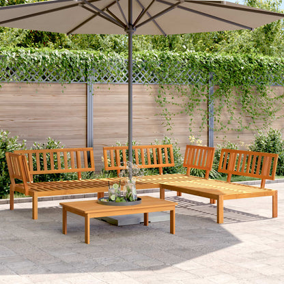 vidaXL Ensemble de canapés de jardin 4 pièces en palettes bois d'acacia massif