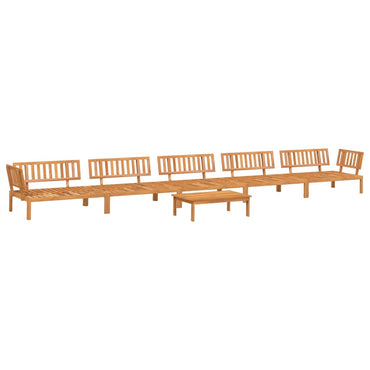 vidaXL Salon de jardin 6 pièces en bois de palette massif d'acacia