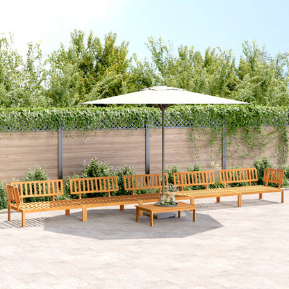 vidaXL Salon de jardin 6 pièces en bois de palette massif d'acacia