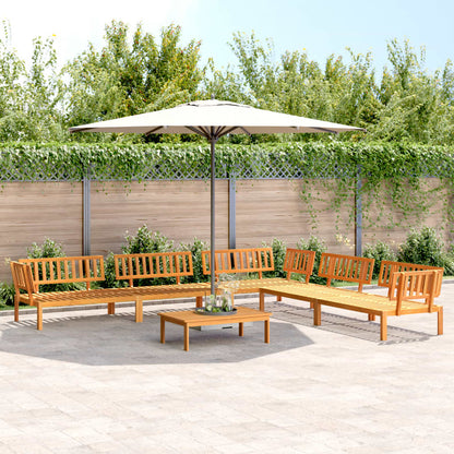 vidaXL Salon de jardin 6 pièces en palettes en bois d'acacia massif