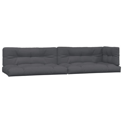 vidaXL Salon de jardin 4 pcs en palettes avec coussins Bois d'acacia