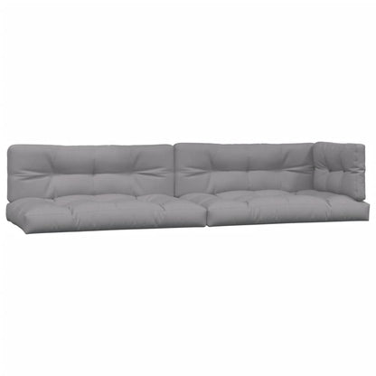 vidaXL Canapé de jardin 4 pièces en palettes avec coussins Bois d'acacia