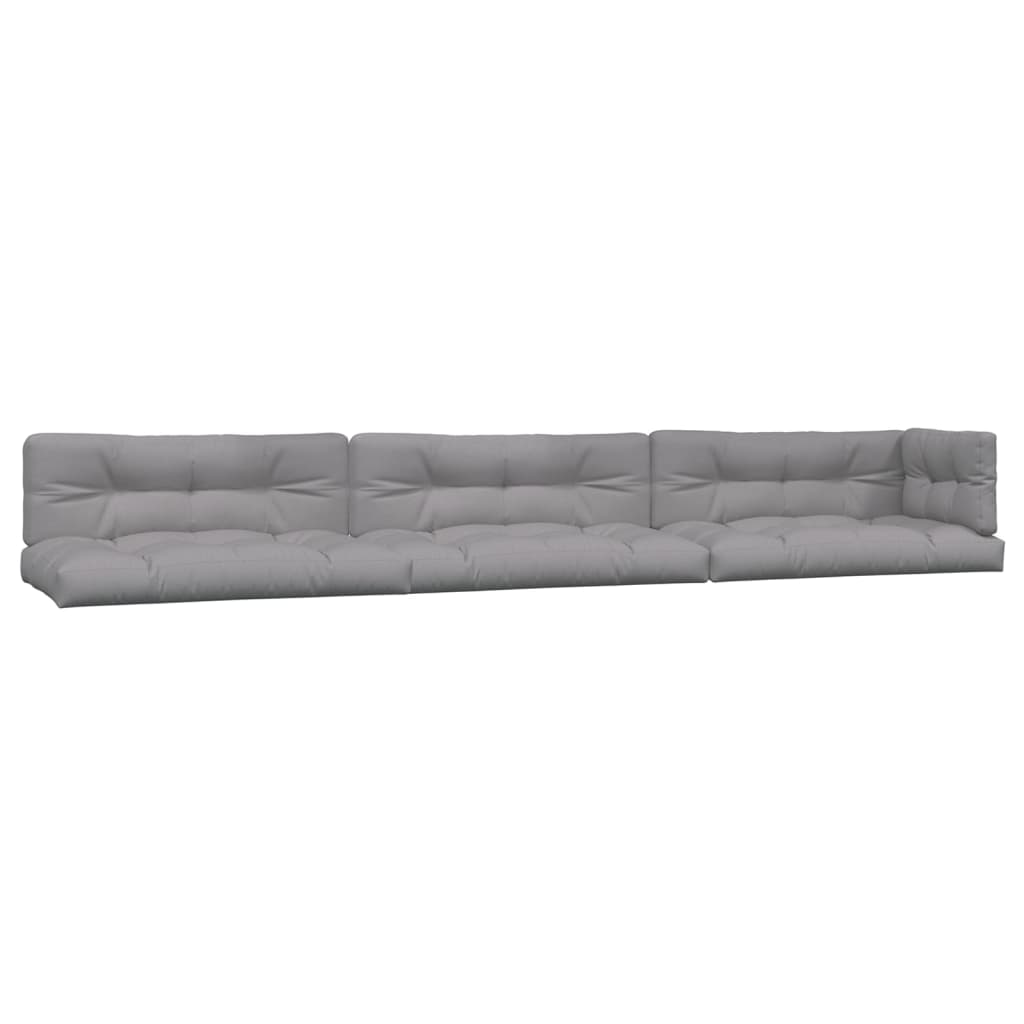 vidaXL Ensemble de canapé de jardin 5 pièces en palettes avec coussins bois d'acacia